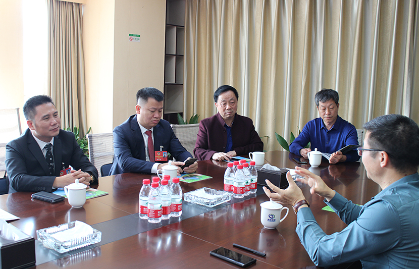 熱烈歡迎東莞市江西商會會長劉嘉等一行蒞臨挺進環(huán)保指導(dǎo)工作